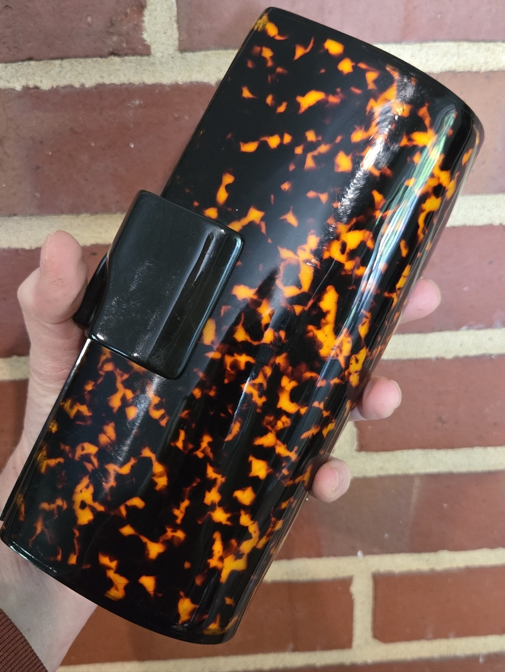 J.Crew Tortoiseshell Acrylic Clutch | Subtle Magnetic Closure | Evening Bag - Picture 11 of 11